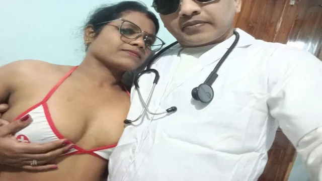 Delhi Hospital Nurse Sheela Hot Blowjob and Romantic Fucking with Doctor Pandit- viral sex