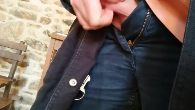 I take my out and hold back from ejaculating