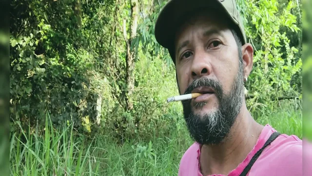 Smoking in the woods