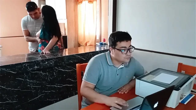 My cuckold husband works while I fuck my stepson hard Fantasy with my stepmother