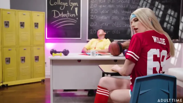 Oopsie - Big Dick Coach Disciplines Misbehaved T-girls Khloe Kay and Izzy Wilde