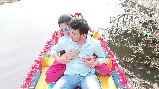 New couple sex on the boat
