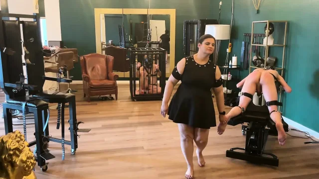 Fetish Lofts with My 2 Slaves Punishment Area Slave Treatment Cage and Special