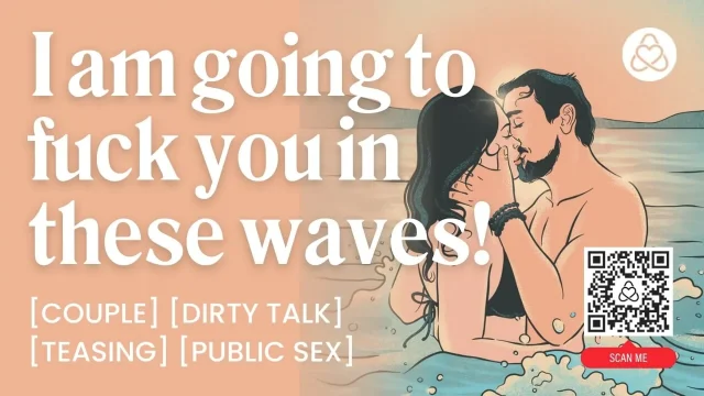 ASMR Audio Porn Public Couple Beach Fuck in the Waves - Teasing & Dirty Talk -