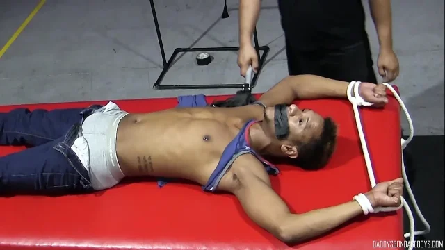 Submissive BBC Gay RT Tormented By Dominant Kaden Roads