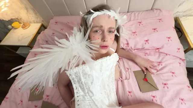 Cupid came to take my heart but got cum on both cheeks