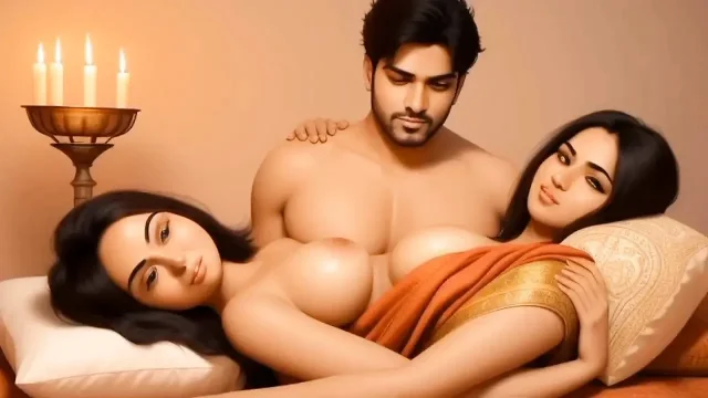 Step Brother enjoys threesome Rough Sex with two hot Step sisters in Family