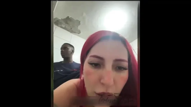 Anal sex in the store's public restroom