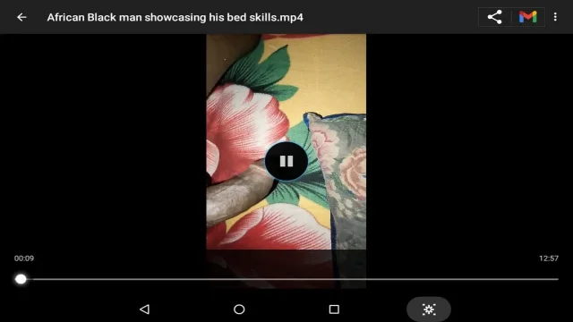 African black man showcasing his bed skills on a high scale