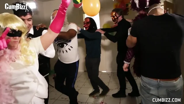 Dutch carnaval teen gangbang big cumloads