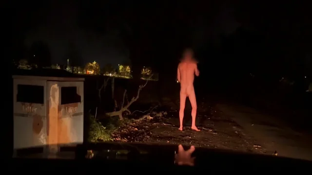 Naked barefoot as car passed by Not gonna hide next time