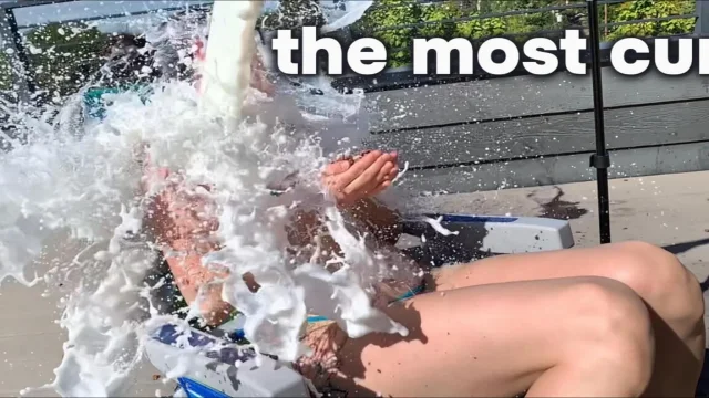 Milk Splash the Most Cum My Stepbrother Used My Hole and Cum in Me While My Step