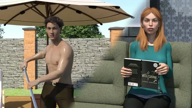 My Stepbrother's Wife 6 Jennifer Got Turned on Watching Me Clean Shirtless