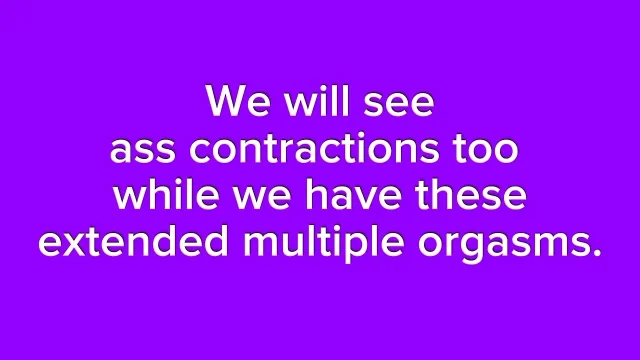 Extended Multiple Orgasms for Men