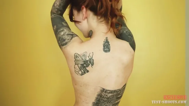 Cherr Tattooed Teen in Nude Video Casting