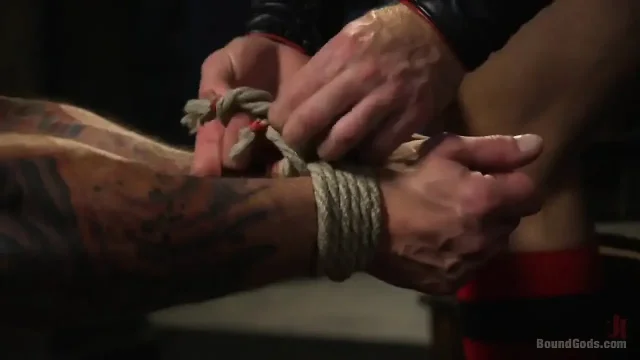 Muscled Pig Slave Gets His First Taste of the Cattle Prod