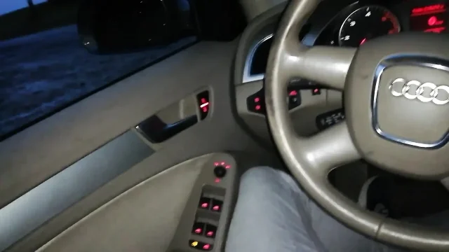 Horny Guy Stopping by the Road Jerk off in Car Soloxman