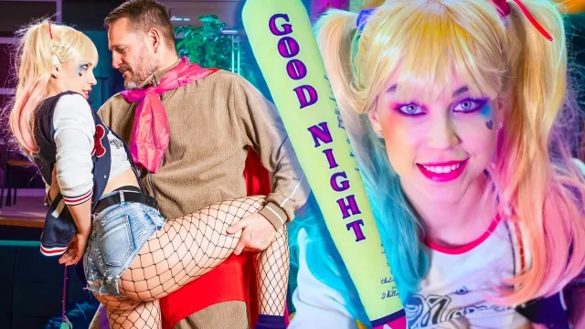 DADDY4K Harley Quinn fucks after night out