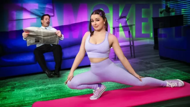 Toned and Thankful Stepdaughter's Yoga Session Turns into a Fuck Fest with Stepdaddy