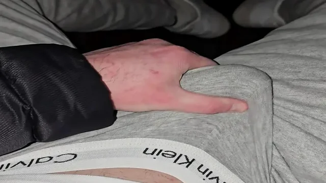 German Daddy after gym workout horny in grey CK jerks to massive cumshot - PhantomGentX