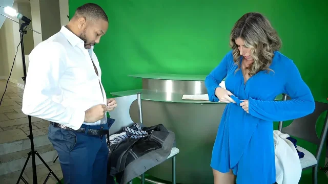 News Anchor Cory Chase Fucks Co Anchor John Legendary
