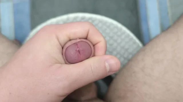 I jerk off my tender cock and cum