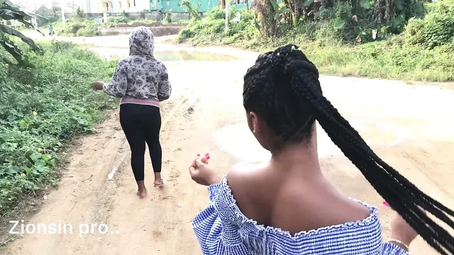 African Lesbian Lover Outdoor Play