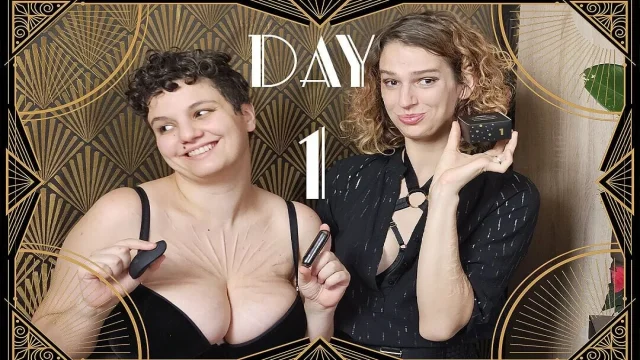 Sextoy Advent Calendar Day 1 the 24 Days of Pleasure with Melody and Nohya