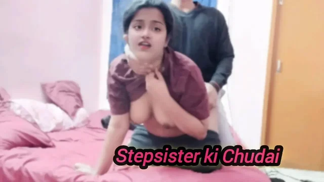 Big boobs desi stepsister seduced her 19 year old Indian stepbro