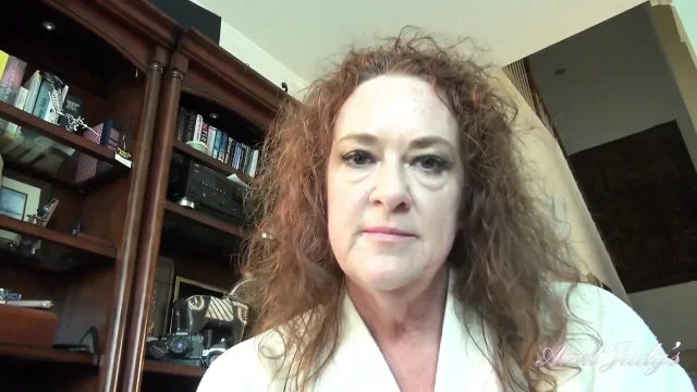 Auntjudys - Your Horny Mature Step-aunt Ms Ginger Catches You Masturbating pov