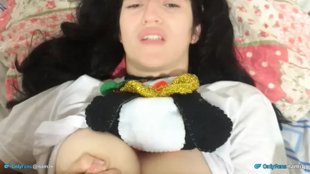 She in her doll costume wants to be fucked
