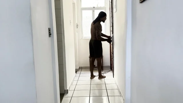 The Technician Came to Fix the Intercom and Ended up Having Sex with Me in the Middle of Work