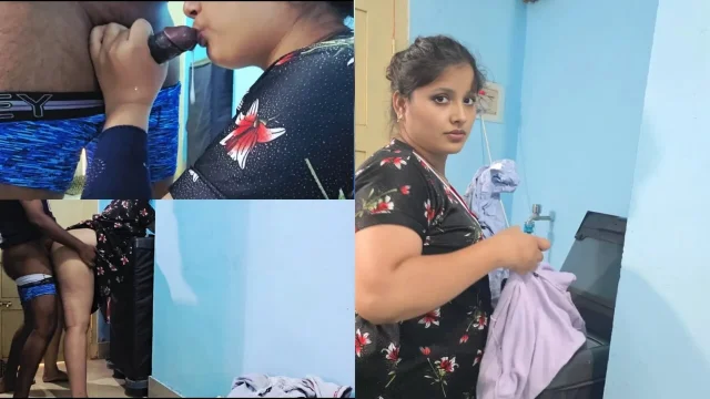 I fuck my big stepsister she washing clothes