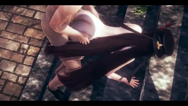 Genshin Impact Hentai - Hu Tao Blowjob and Fucked with Creampie Uncensored -
