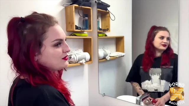 Trixy Hot Readhead Gets Banged by Two Cocks