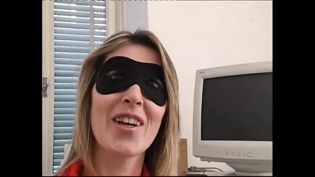 Beautiful Masked MILF Wife Fucked and Cumshot on Huge Tits by Big Vintage Cock