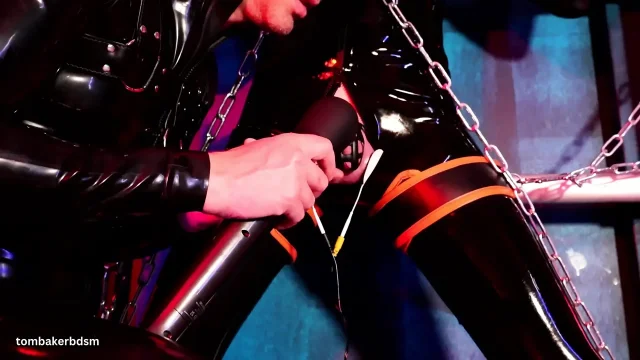 Chained up for Tom Baker's Electric Play