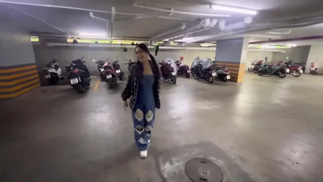 Petite Japanese Thai Mix with Big Natural Tits Pierced Sucks Like a Pro and Gets