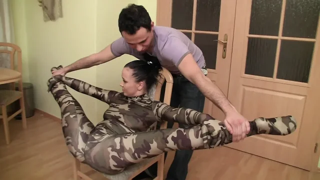 The sexy russian military dancer