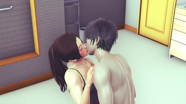 Shy Girl Umehara Suzu 3D Hentai - Tit Massage Kissing & Cunnilingus Until Orgasm
