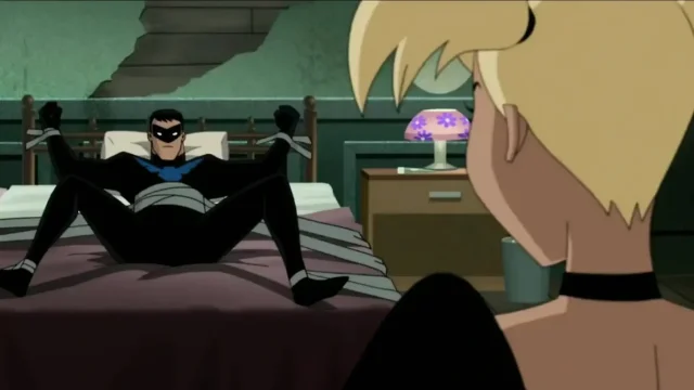 Harley Quinn Rides Tied Up Nightwing DC Parody Porn