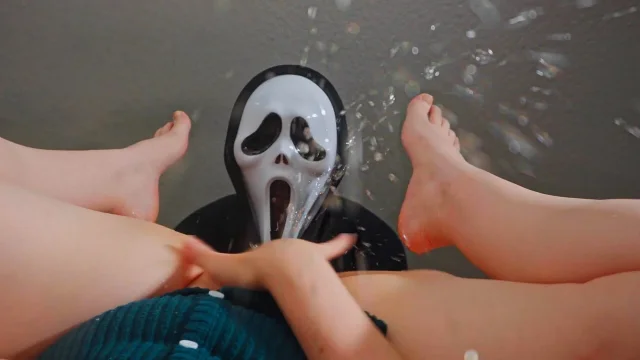 Squirting on Ghost's Face And Letting Him Take My Panties