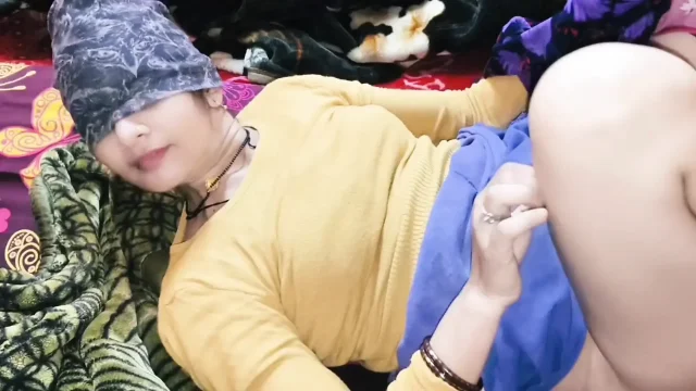 Newly married bride has sex with her husband close up of hard fucking in