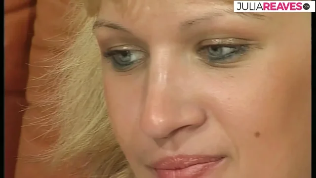 Horny girl gags on a monster cock then rides it hard on the sofa