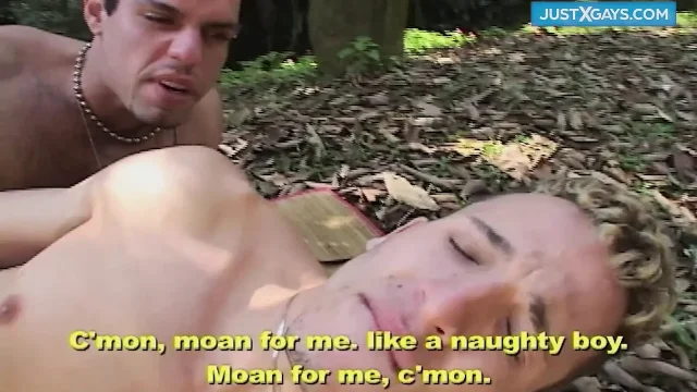 2 gays fuck hard in the forest