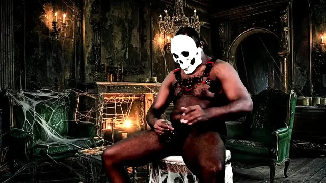 Gooning at the Haunted Mansion - Huge Cocked Beefy Jock Ready to Blow Massive Load