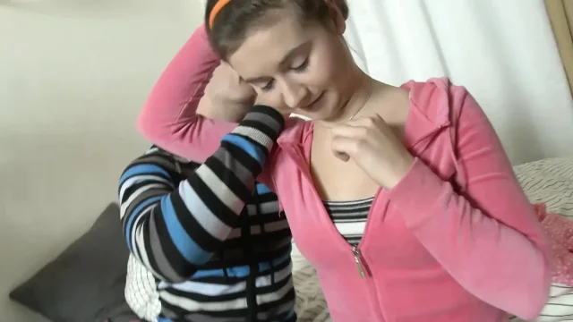 Fingered teen also gets creampied