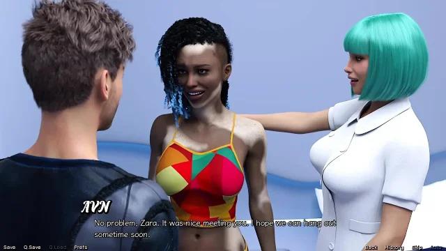 Stranded in Space 02 Horny Black Girl Zarah Is Waiting for Me in My Bed