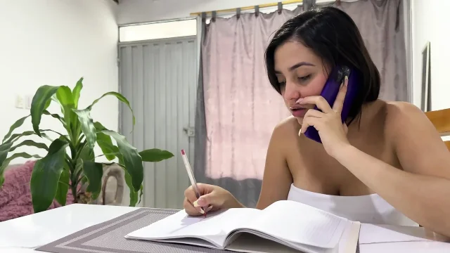 My Latin Stepsister's Hairy Pussy Makes Me Very Horny Until I End up with My