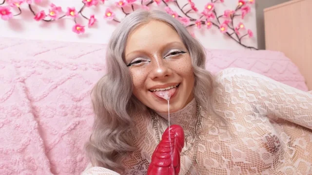 Your Slut Vasya Sylvia Sucks Well Until She Gets a Creampie in Her Mouth -